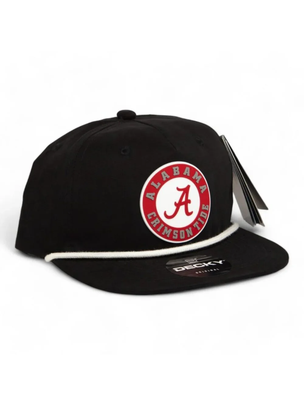Alabama Crimson Tide 3D Classic Rope Hat- Black/ White